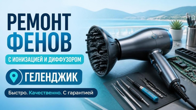 Ремонт фенов с ионизацией и диффузором