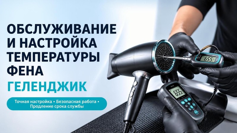 Обслуживание и настройка температуры фена
