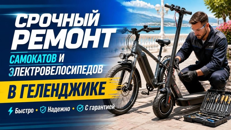Срочный ремонт самокатов и электровелосипедов