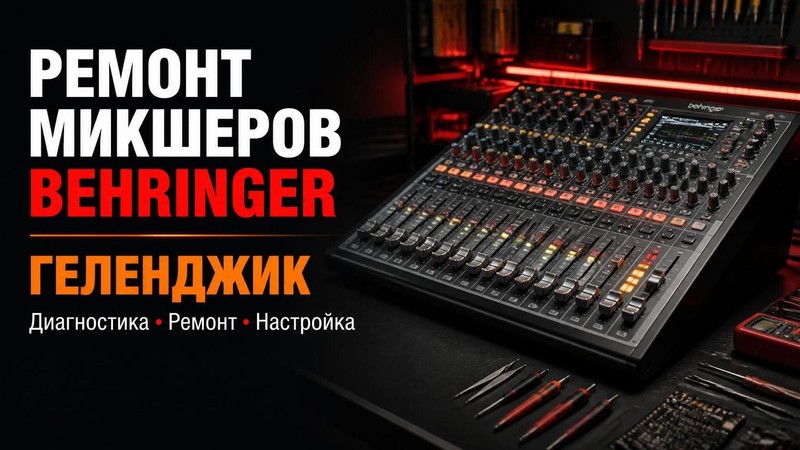 Ремонт микшеров Behringer