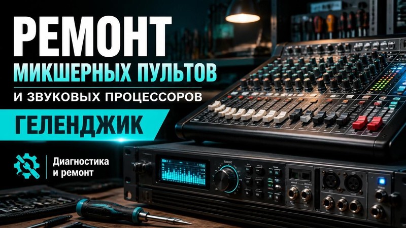 Ремонт микшерных пультов и звуковых процессоров