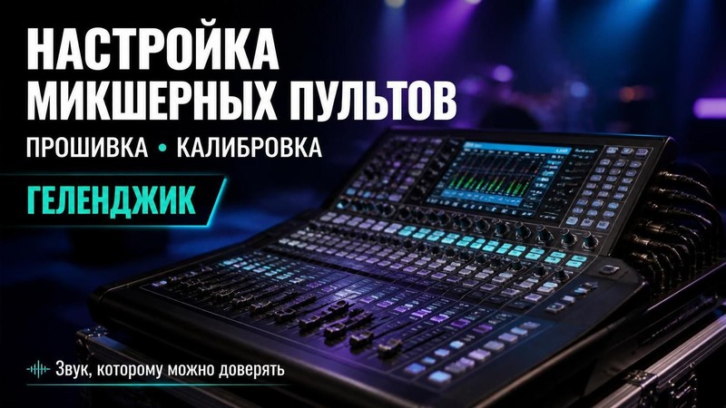 Настройка, прошивка и калибровка микшерных пультов