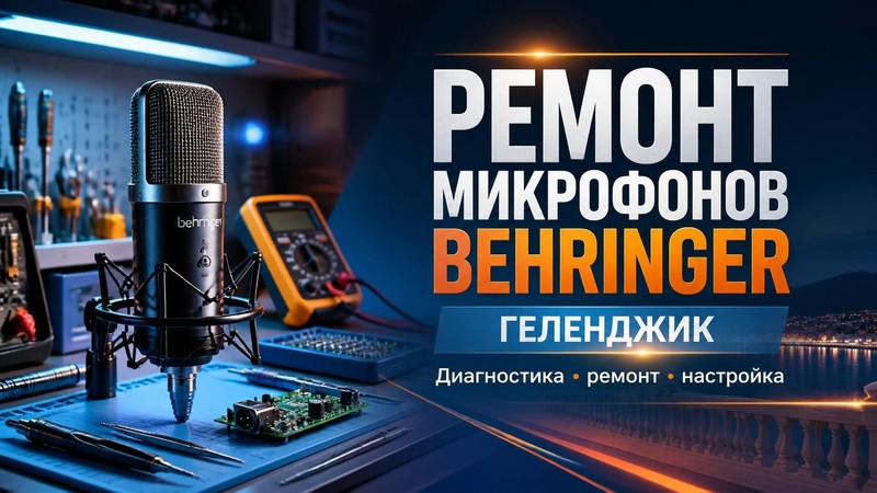 Ремонт микрофонов Behringer