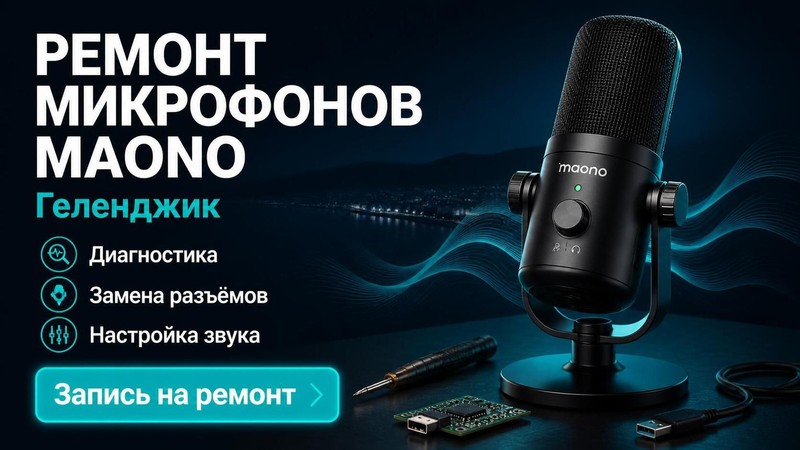 Ремонт микрофонов Maono