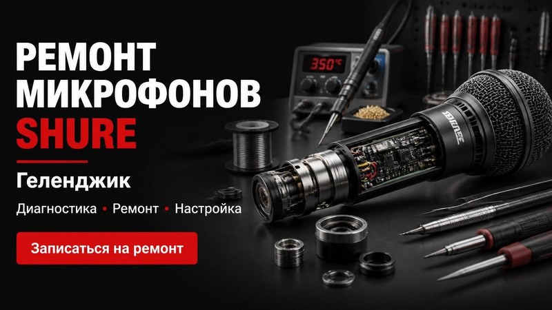 Ремонт микрофонов Shure