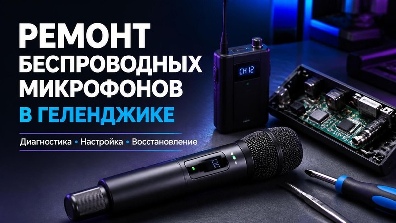 Ремонт беспроводных микрофонов