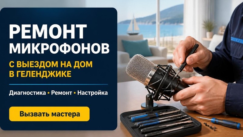 Ремонт микрофонов с выездом на дом