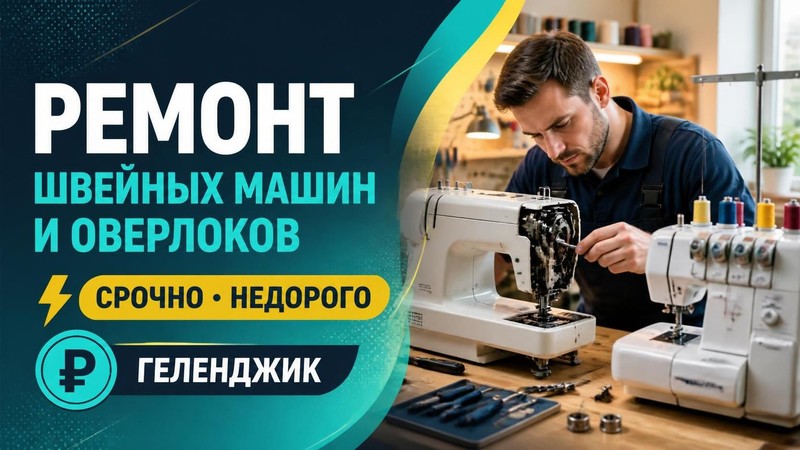Ремонт швейных машин и оверлоков срочно недорого