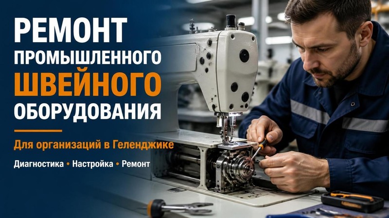 Ремонт промышленного швейного оборудования для организаций