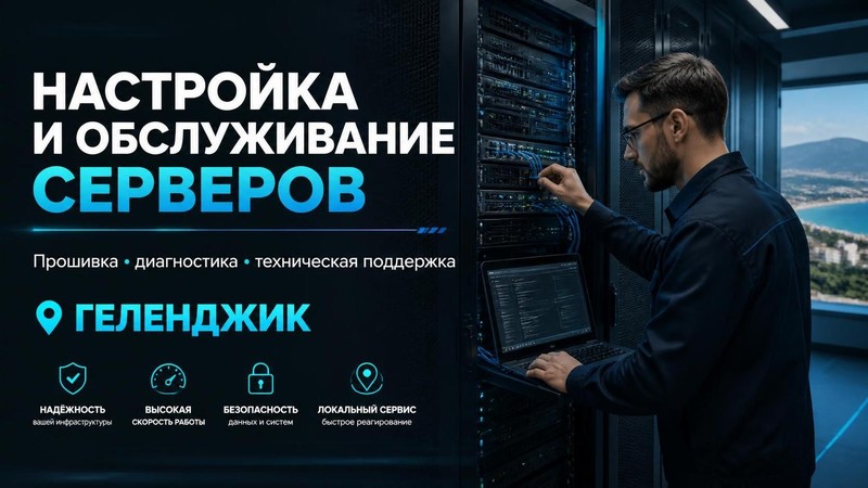Настройка, прошивка и техническое обслуживание серверов