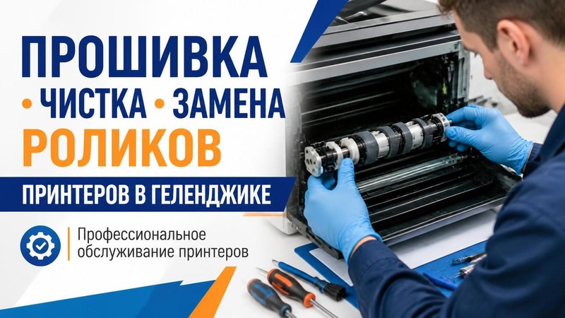 Прошивка, чистка и замена роликов подачи