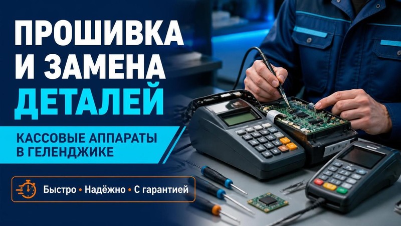 Прошивка и замена деталей кассовых аппаратов