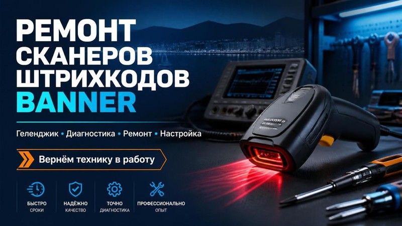 Ремонт сканеров штрихкодов Banner