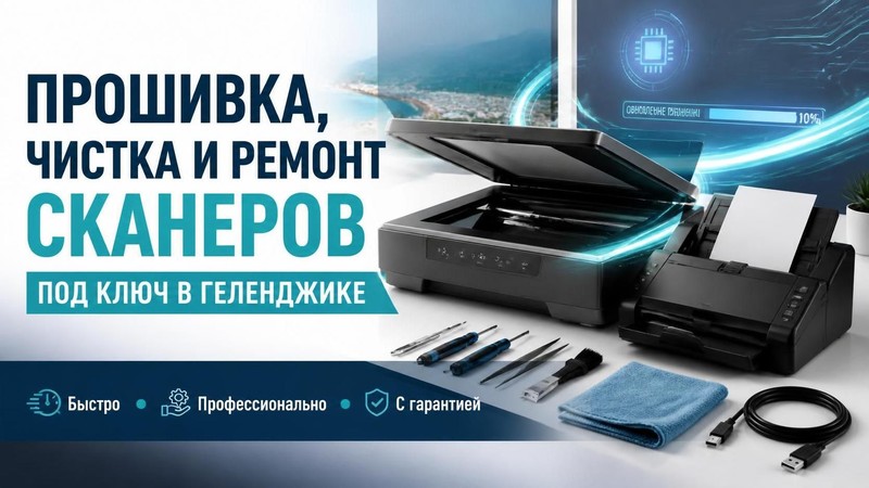 Прошивка, чистка и ремонт сканеров под ключ
