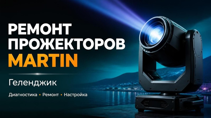 Ремонт прожекторов Martin