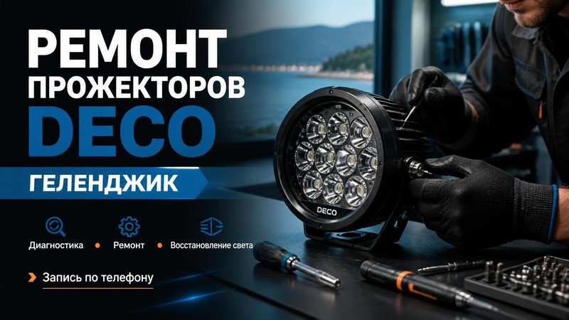Ремонт прожекторов Deco