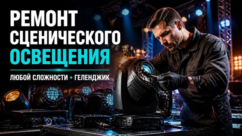Ремонт сценического освещения любой сложности