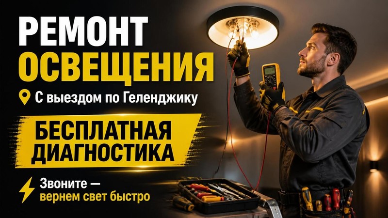 Ремонт освещения с выездом и бесплатной диагностикой