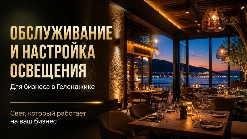 Обслуживание и настройка освещения для бизнеса