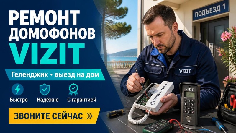 Ремонт домофонов Vizit