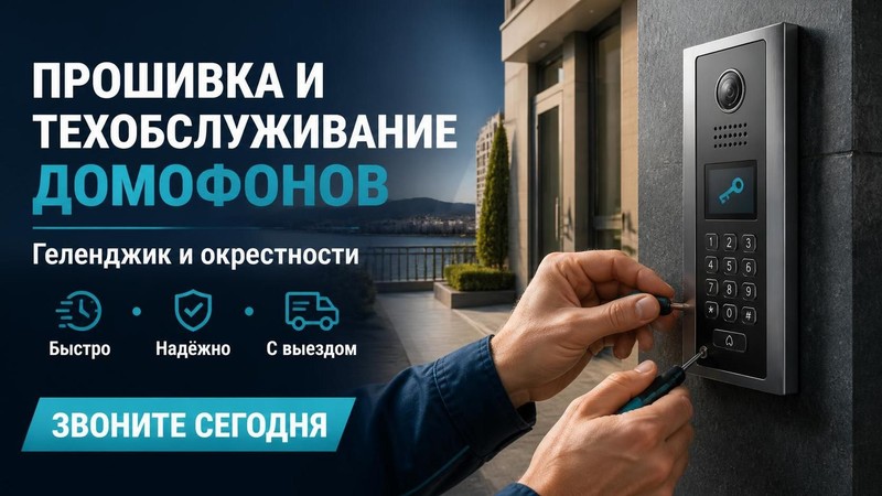 Прошивка и техническое обслуживание домофонов
