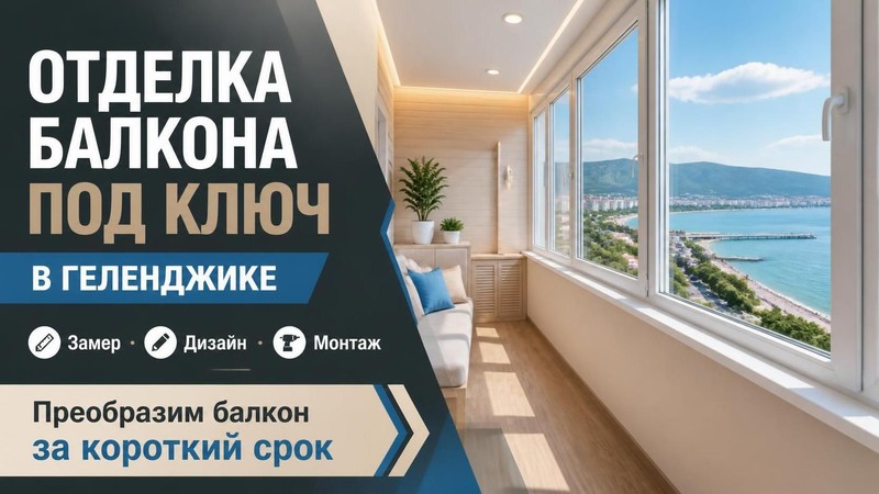 Отделка балкона под ключ