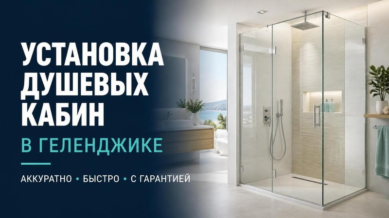 Установка душевых кабин