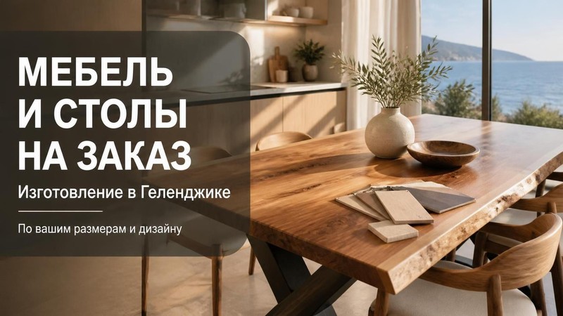 Изготовление мебели и столов на заказ