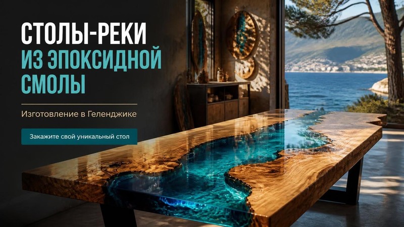 Изготовление столов-река из эпоксидной смолы