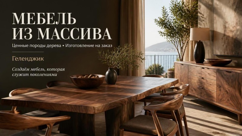 Изготовление мебели из массива ценных пород