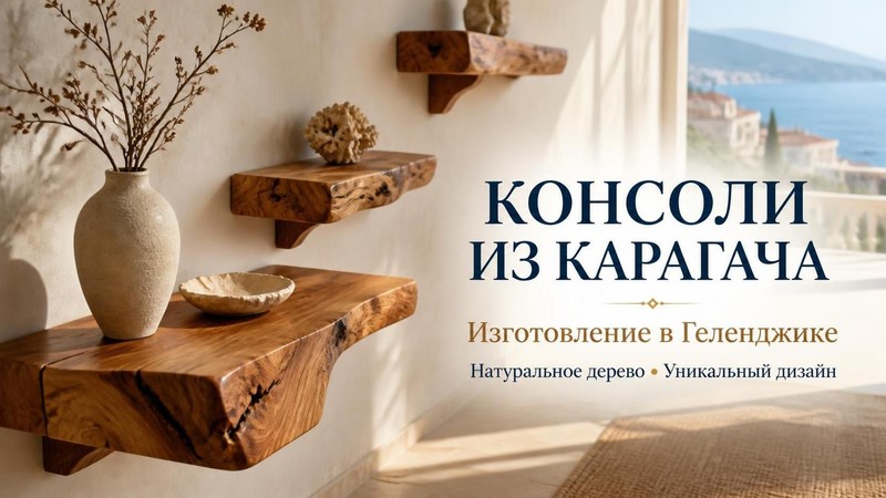 Изготовление консолей из карагача