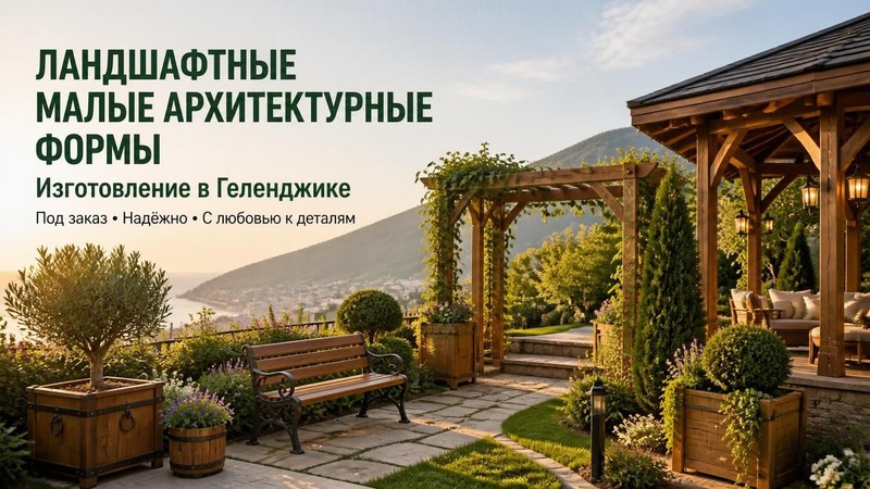 Изготовление ландшафтных малых архитектурных форм