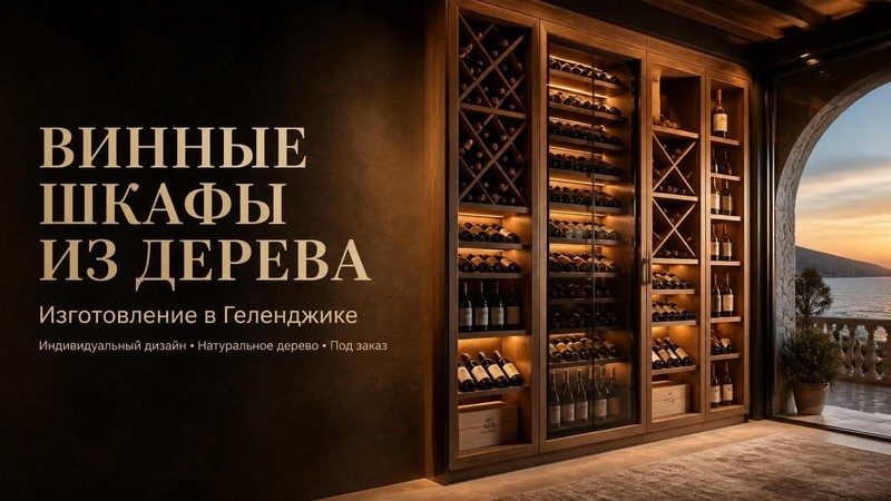 Изготовление винных шкафов из дерева