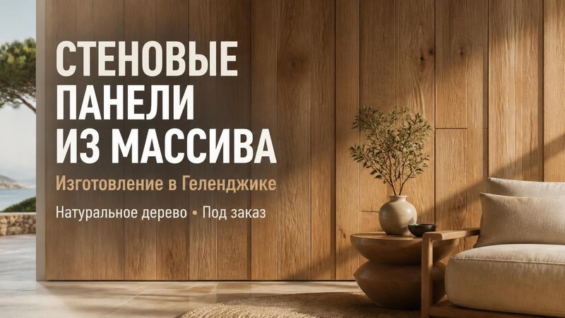 Изготовление стеновых панелей из массива