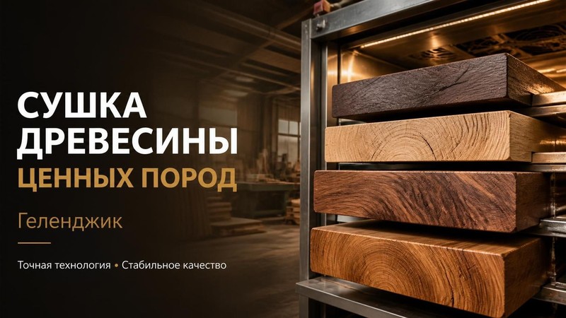 Сушка древесины ценных пород