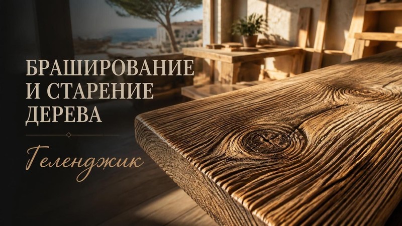 Браширование и старение дерева