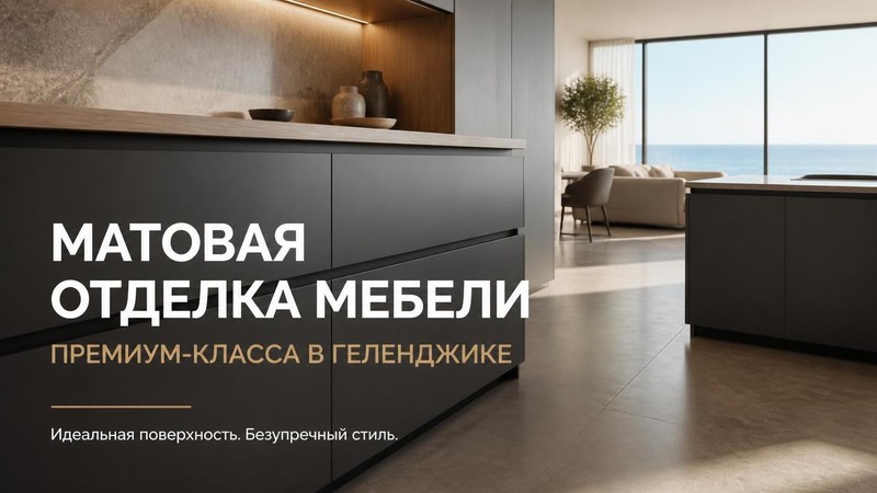 Матовая отделка мебели премиум-класса