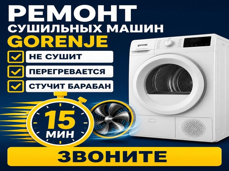 Ремонт сушильных машин Gorenje