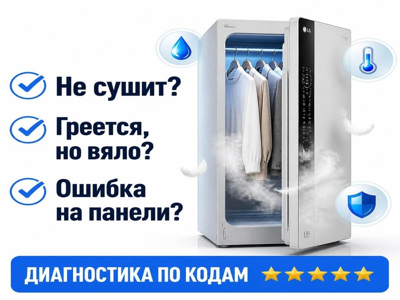 Ремонт сушильных шкафов LG