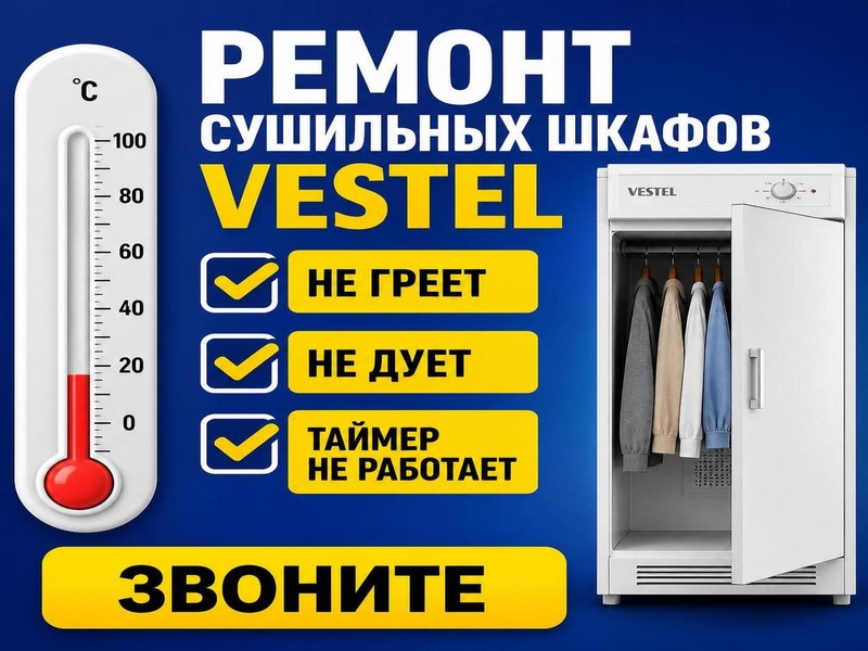 Ремонт сушильных шкафов Vestel